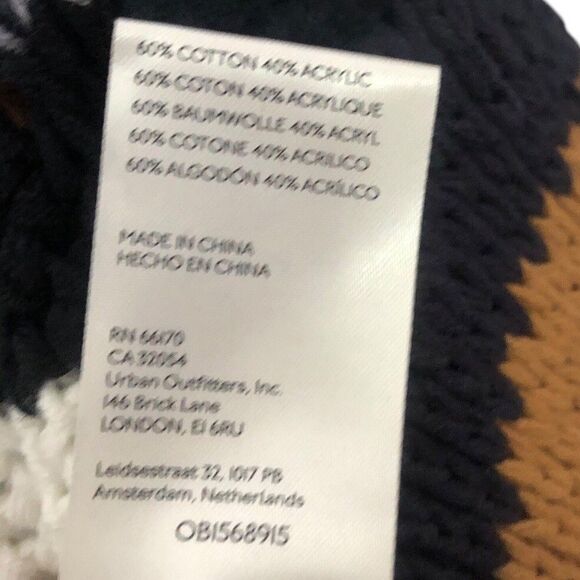 Free People Devon Stripe Crop Sweater Multicolor Medium OB1568915 Open Knit - Picture 10 of 12